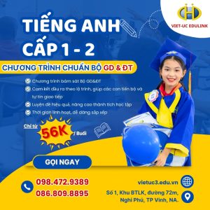 Trung Tâm Ngoại Ngữ Việt Úc 3 liên tục tuyển sinh lớp tiếng Anh ngữ pháp cấp 1 - 2