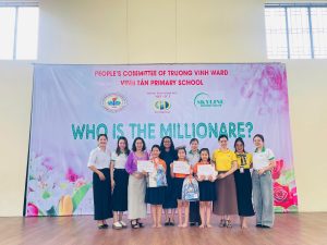 SÂN CHƠI “AI LÀ TRIỆU PHÚ” – CLB TIẾNG ANH TRƯỜNG TIỂU HỌC VINH TÂN 🎉